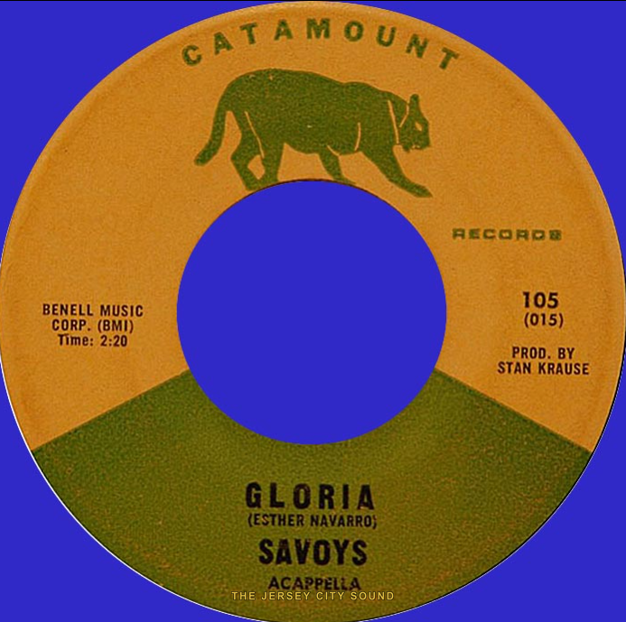 Savoys 45 on Catamount Records — Gloria