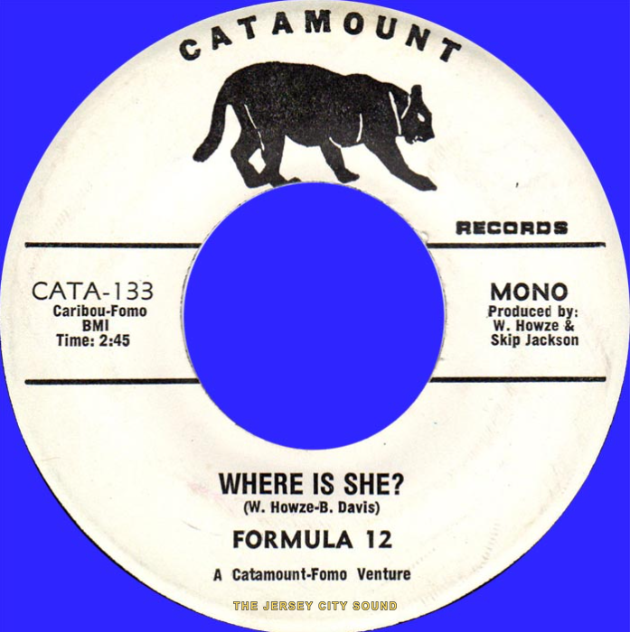 Formula 12 45 on Catamount Records — Where Is She? (mono)
