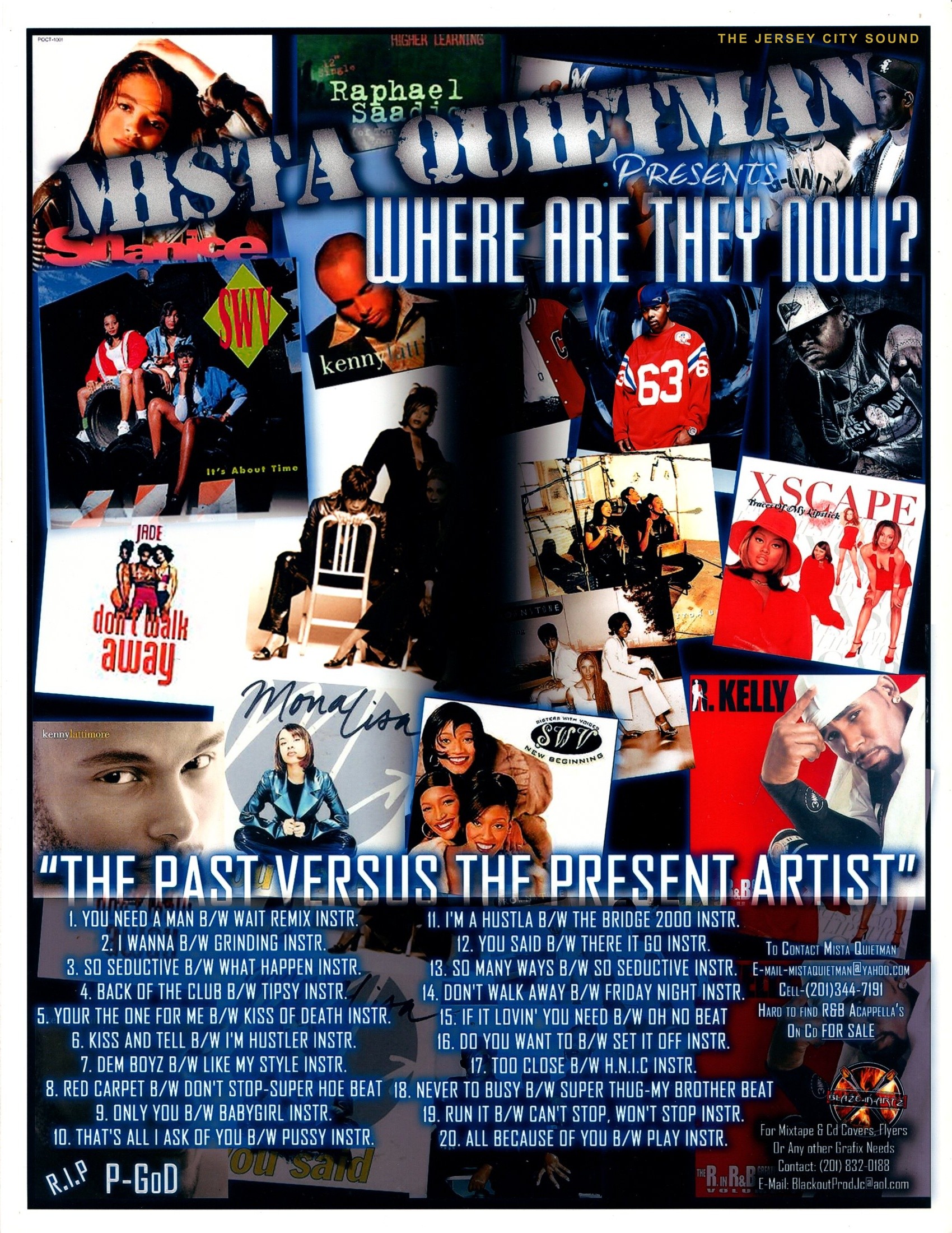 The Past Versus the Present Artist R&B tape cover collage by Blaze-In-Arts