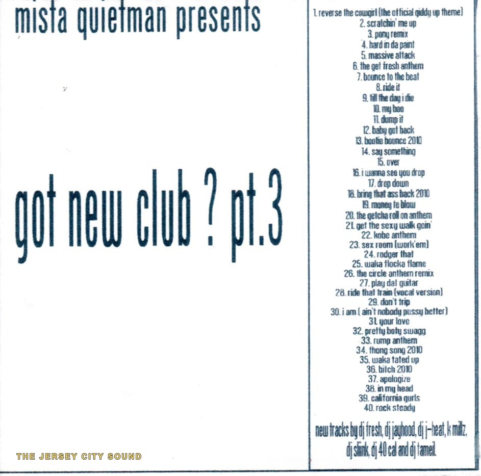 Got New Club Pt 3 minimalist cover