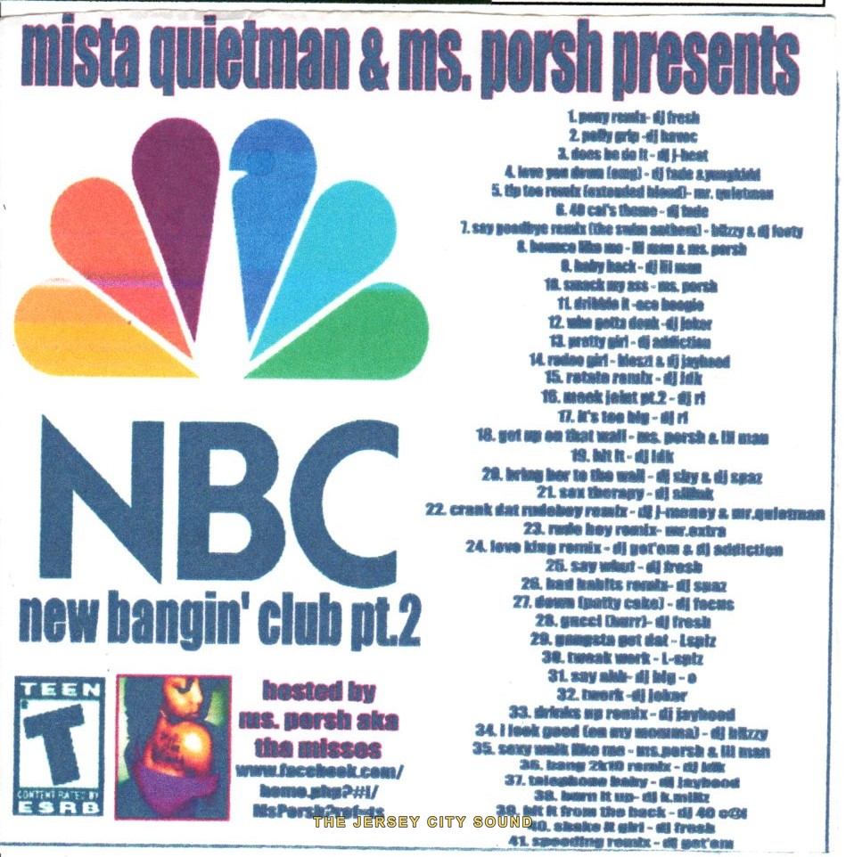NBC New Bangin Club Pt 2 cover with the peacock logo, hosted by Ms. Porsh