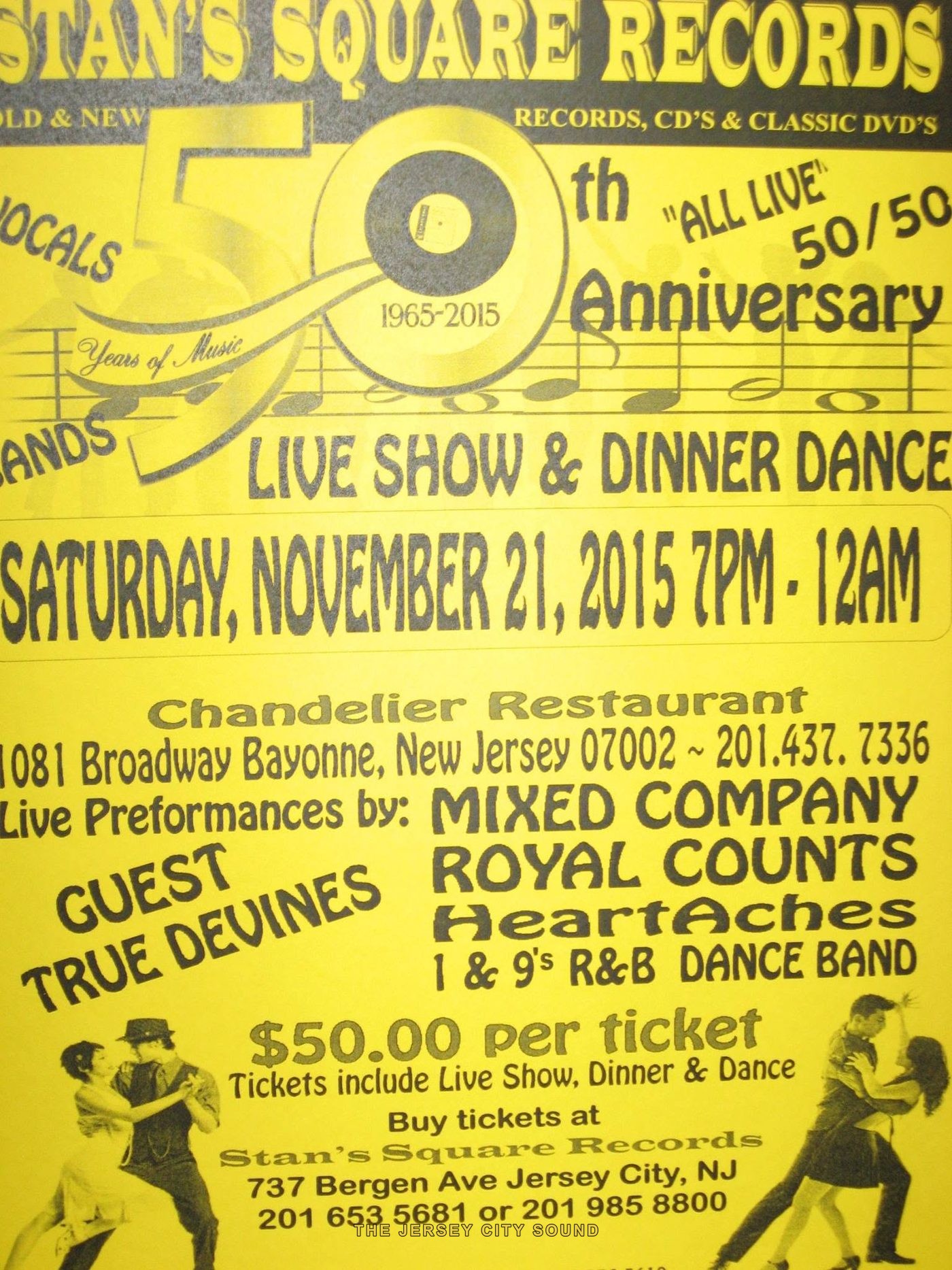 Vintage Stan's Square Records flyer